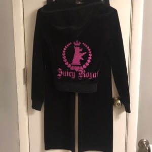 Juicy Royal Matching Velour Tracksuit